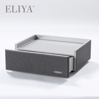 China Modern Custom 5 Star Guest Room Leather Products Hotel Tea Box for sale