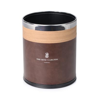 China Stainless Steel Stocked Mini Round Black Waste Bins for Office and Hotel Guest Room for sale