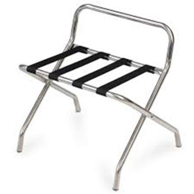 중국 Modern Guest Room Folding Iron Steel Metal Stainless Luggage Rack For Hotel 판매용