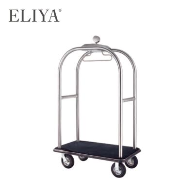 China Eco - Friendly Luxury 5 Star Hotel Lobby Equipment Trolley Luggage Trolley Te koop