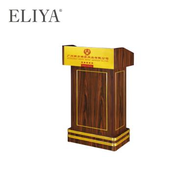 China 100% Eco-friendly Wooden Podium Speech Lectern Hotel Conference Room Logos for sale