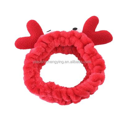 China New Fashion Crab Plush Hair Band Elastic Hair Bands Cute Hair Accessories For Washing Face for sale