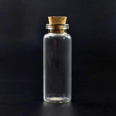 China Beauty 1ml 2ml 10ml 20ml 30ml Mini Clear Wishing Message Glass bottles vials with cork for sale