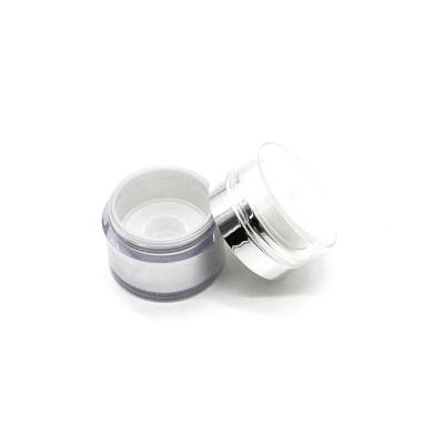 China Personal Care 15ML 30ML 50ML Acrylic Cream Jar For Cosmetic Packaging With White Lid for sale