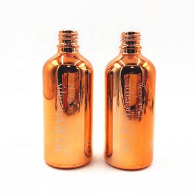 China Wholesale Personal Care Custom Printing 5ml 10ml 30ml 50ml 100ml Orange Essential Oil Glass Bottle With Lids for sale