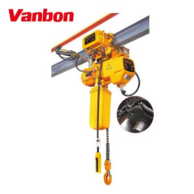 China Vanbon Monorail Chain Hoist 1 Ton Chain Electric Hoist For Workshop For Sale for sale