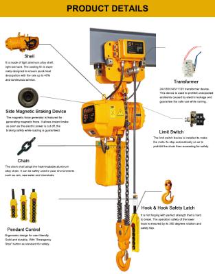 China Vanbon High Quality Electric Chain Hoist 5ton With Electric Trolley Rotating Hook For Sale for sale