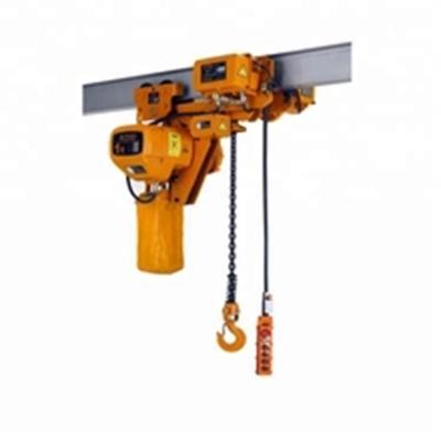 China 5 Ton Motorized Trolley Chain Hoist Low Headroom Electric Chain Hoist With CE Certificate for sale