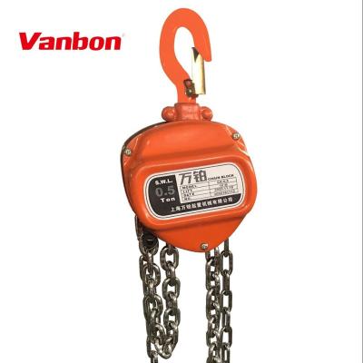 China Vanbon 1ton Stainless Steel Chain Hoist Chain Block With Stainless Steel for sale