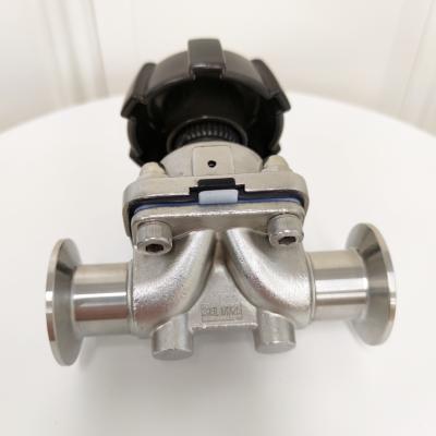 China Flange Connection 304/316 Stainless Steel Zero Leakage Diaphragm Valve Pharmaceutical Manual Shut-off Valve for sale