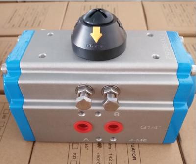 China Automatic Control 1/4 Lathe Aluminum Alloy Rotary Pneumatic Actuator for sale