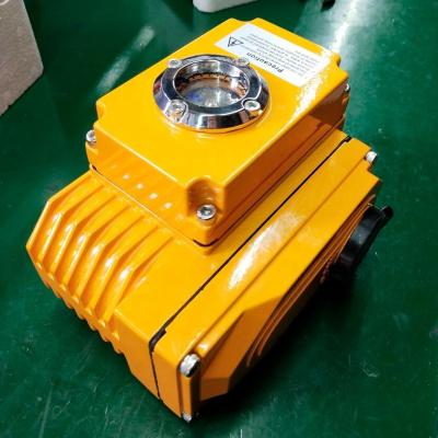 China OXMA Automatic Control 220VAC 24VDC 380VAC YELLOW COLOR ON-OFF TYPE ELECTRIC ACTUATOR for sale