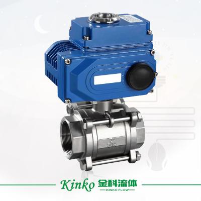 China Pipe Three Piece Ball Valve Semi-Bulk Price Electric Connecting High Quality Professional Manufacturer for sale