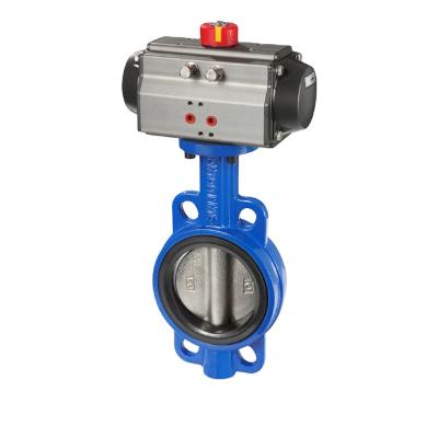 China Wholesale High Efficiency 2 Inch Water Oil Gas Melt Wafer Metal Pneumatic Butterfly Valves 12 Inch for sale