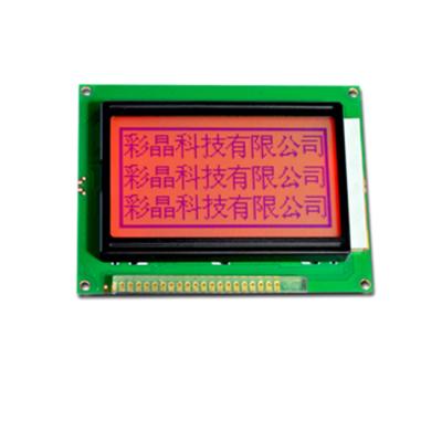 China Industrial Grade Blue Character On Red Bottom 128x64 LCD Graphics Module CM12864-30GLCA for sale