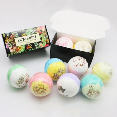 China Home Spa Hotel Spa Whitening Natural Bubble Bath Ball Explosion Salt Bath Aromatherapy Bath Gift Tub Bath Bombs for sale