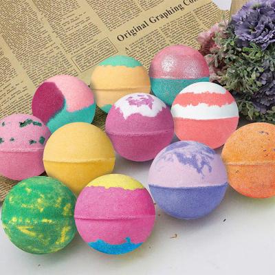 China Hotel Spa Home Spa Natural Essential Oil Sea Salt Bombs Bath Bomb Ball Many Flavors Bath Bombs Set For Kids Body for sale