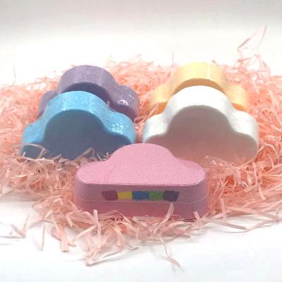 China Natural Organic Mini Bomb Bath Bombs Cloud Spa Hotel Home Spa Fragrance Shape Rainbow Skin Care Fizzy Bath Bomb for sale