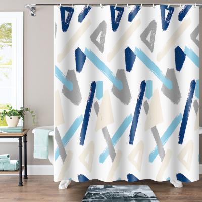 China Newest Sustainable Peva Shower Curtain Factory Price Bathroom PEVA Custom Shower Curtain for sale