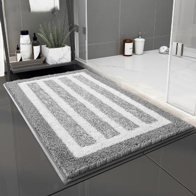 China Sustainable Luxury Quick Dry Non Slip Shaggy Bath Mat Microfiber Water Absorbent Bath Covers Bathroom Cover for sale