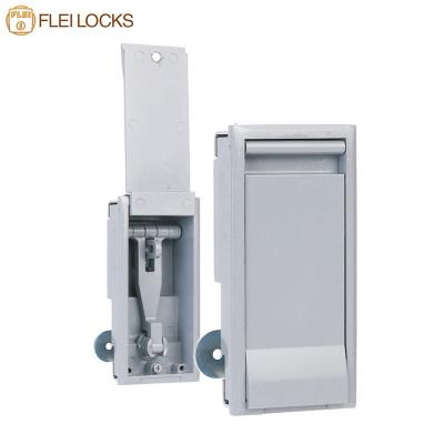 China Durable Metal Cabinet Door Locks Silver Powder Coating Surface Finish for sale