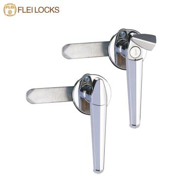 China Bright Chrome Plating Cabinet Handle Lock Furniture Hardware For Door for sale