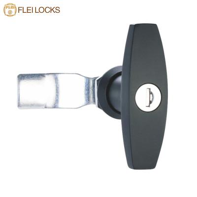 中国 Metal Cabinet Door Handle Locks , T Handle Door Lock Nano Painting Finishing 販売のため