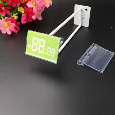 China Supermarkt Wholesale Manufacturing Plastic PVC Hook Price Tag Rack For Store Shelves for sale