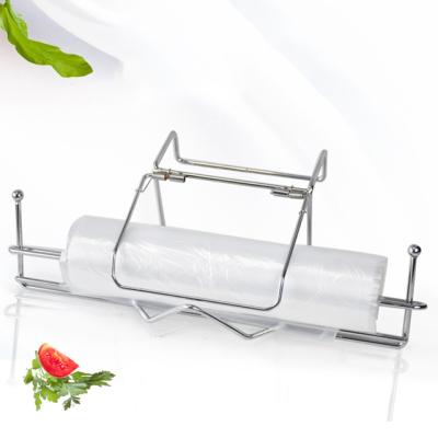 China Eco-friendly Metal Bag Dispenser With Stand Shelves For Shopping Bag Supermarket Display Furniture Commercial Sectional Supermaket Sticker for sale