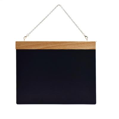 China MDF Mini Hanging Wood Chalkboard Signs Easy Writing and Erasing Note Message Sign for sale