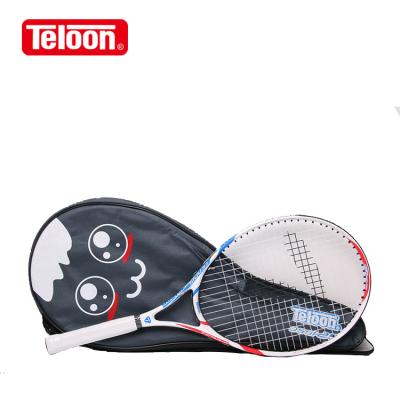 China For 9-12 Years Old 25 Inch Kids Tennis Racket OEM Brand Teloon Carbon Aluminum Alloy One Piece Kids/Children for sale