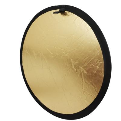 China 60CM 2 in 1 portable folding mirror gold silver reflector photography props photography studio polishing panel 60 for sale