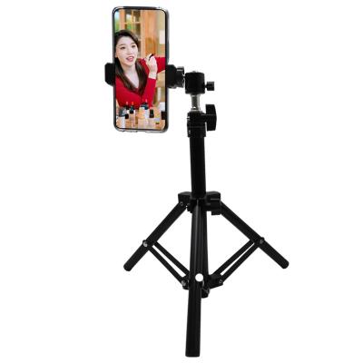 China PORTABLE Self Portrait Beauty Lamp Bracket Live Tripod Led Ring Makeup Mobile Phone Live Fill Light Broadcasting Tripod for sale