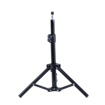 China PORTABLE Black Iron Tripod Ring Light Stand Lightweight Mini Photographic Led Tripod for sale