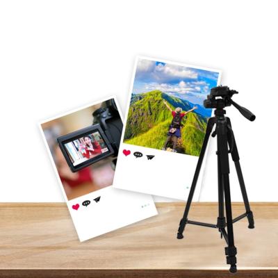 China 1.6M Wholesale Aluminum Unc 1/4 Portable Quick Release Plaate Travel Outdoor Camera Tripod for sale