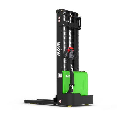 China IMOW EST152 Hotels 1.5 Ton Economy Model Full Electric Stacker Battery Powered Stacker for sale