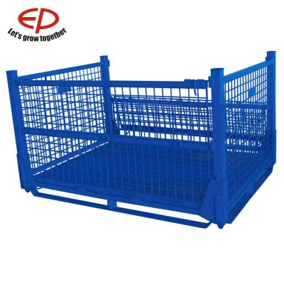 China Folding Wire Mesh Pallet Metal Container 1480*1145*860mm for sale