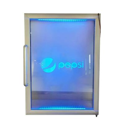 China Double-temperature Mini Commercial Upright Drink Display Fridge Glass Door With LED Light for sale