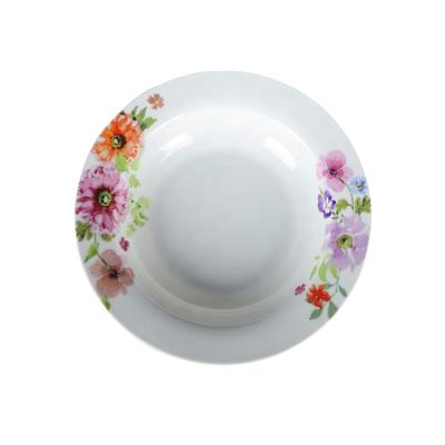 China Sustainable New Design China Various Elegant Tableware Sets Flower Ware Melamine Sets Dinner for sale