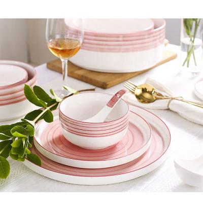 China Sustainable Tableware High Quality Fashionable Home Cheap Western Style Ceramic Steak Dishes for sale