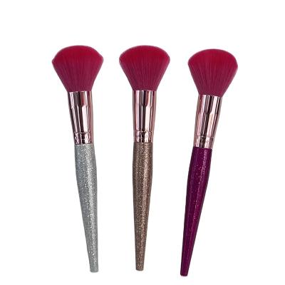 China Angular Blush NEW Bling Smooth Cosmetic Tool Kits Alone 1 PIECE Synthetic Hair Highlighter Brushes Simple Makeup Brushes for sale