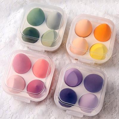 China Beauty Care Cosmetics Tools 4pcs Make Up Beauty Makeup Blender Sponge Setwholesale Latex Women Beauty Makeup Sponge No With Tube Box for sale