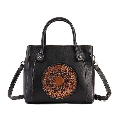 China Vintage Women Shoulder Handbag Roomy Multiple Pockets Lady Bags Cross - Fashion Tote Top Handle Satchel Body Purse for sale