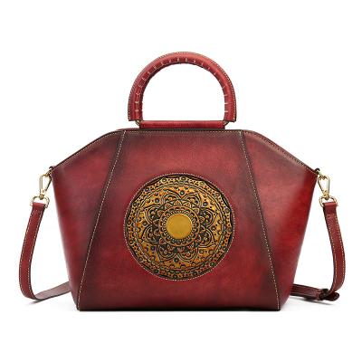 China 2023 Hot Selling Vintage Leather Handbags Fashion Ladies Cross - Body Bags Shoulder Bags Luxury Women Purses and Handbags for sale