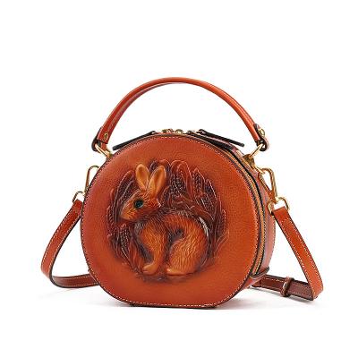 China Famous Designer Luxury Genuine Leather Vintage Shoulder Bags For Women Cross - Body Purses And Handbags for sale