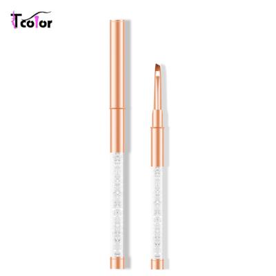 China UV Gel Rose Gold Nail Brushes High Quality Nail Brush Nail Art Liner Brush for sale