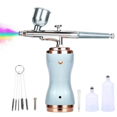 China Airbrush kit. with Compressor, Portable Cordless Airbrush Gun Set for Painting 30PSI Dual Action Gravity Fed Mini Handheld 456565+ for sale