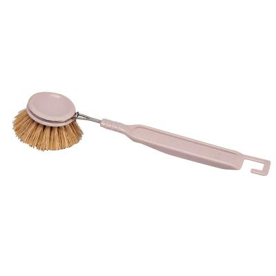 China Sustainable Eco - Friendly Household Cleaning Plastic Dish Brush Dish Wash Brush With Hook for sale