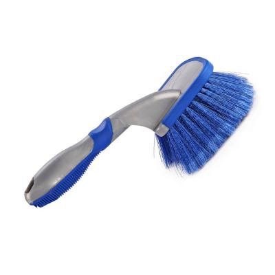 China Cleanging Short Handle Scrub Car Equipment Detailing Brush Microfiber Wash Dust Cleaning Brush for sale