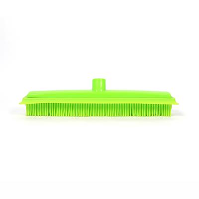 China Home Wholesale Multi-Use Pet Hair Remover TPR Bristle Natural Rubber Broom Head for sale